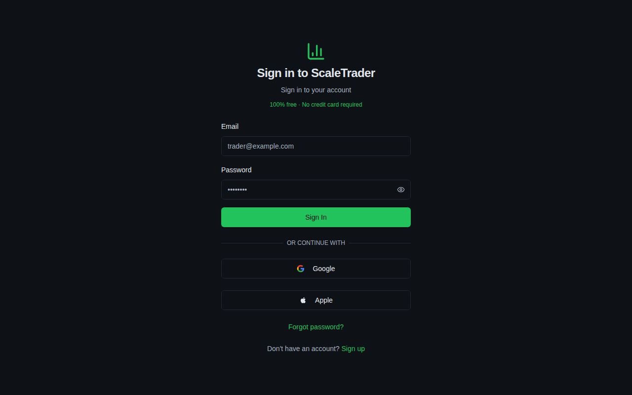 ScaleTrader – 100% Free Daytrading Journal