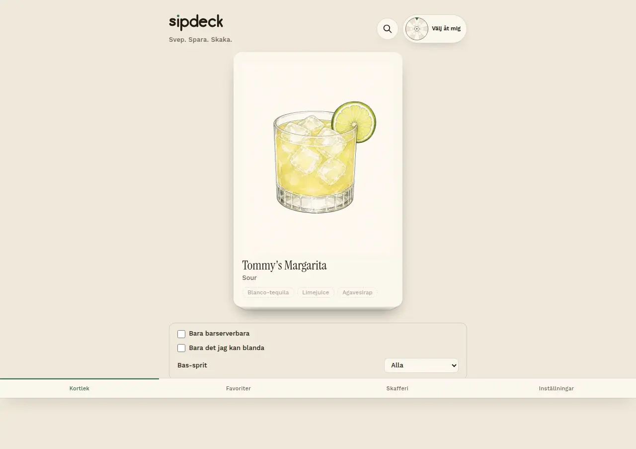 Skärmdump av Sipdeck