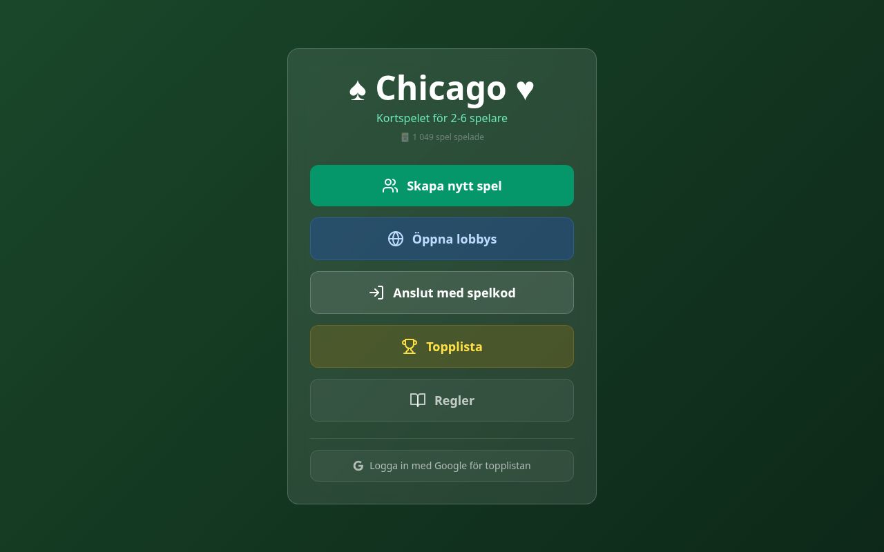 Chicago Kortspel