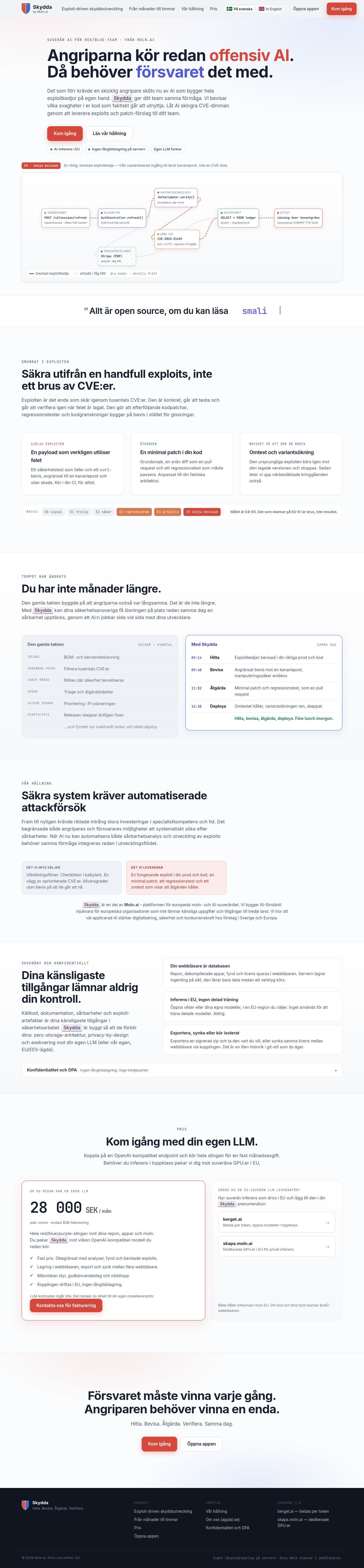 Skydda - Exploit-driven skyddsutveckling