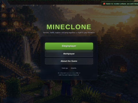 Skärmdump av MineClone