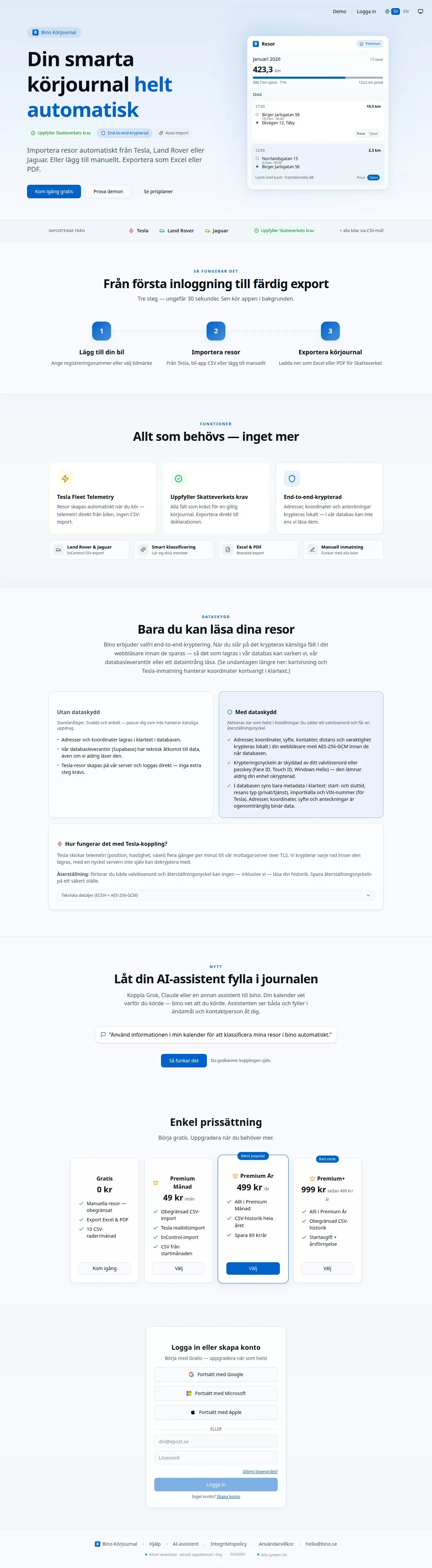 Skärmdump av Bino