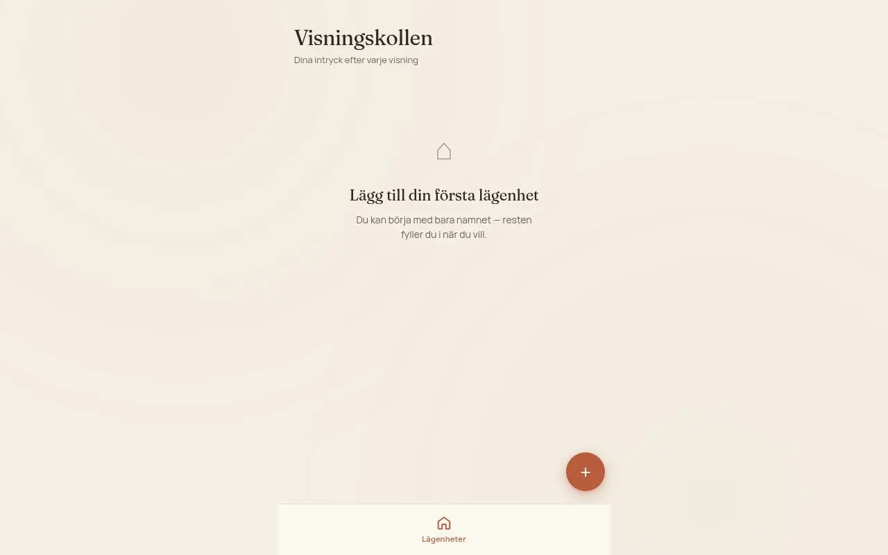 Skärmdump av Visningskollen