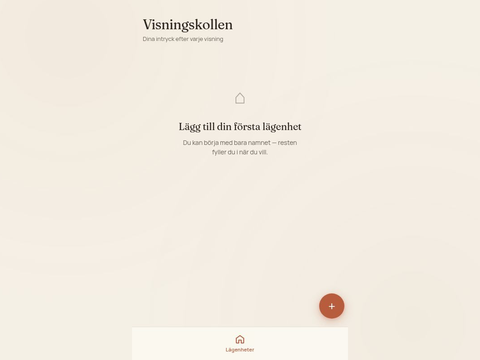 Skärmdump av Visningskollen