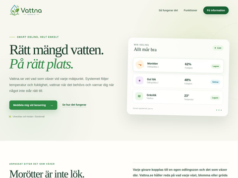 Skärmdump av Vattna