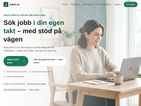 Skärmdump av Jobin