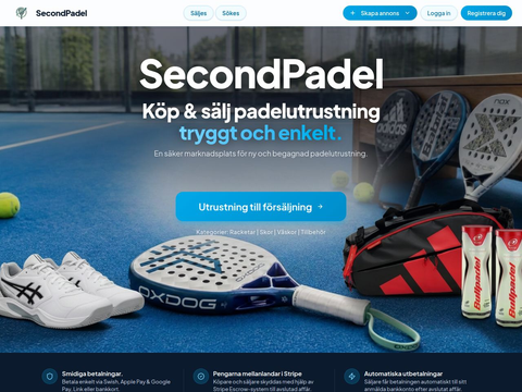 Skärmdump av SecondPadel