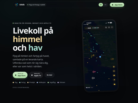 Skärmdump av Utkik