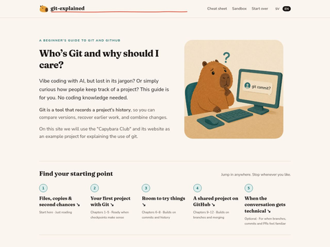 Skärmdump av git-explained