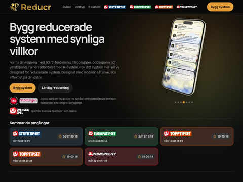 Skärmdump av Reducr