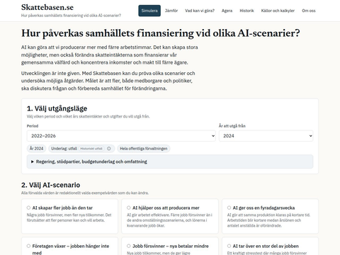 Skärmdump av Skattebasen