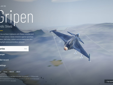 Skärmdump av Gripen: Nordic Shield